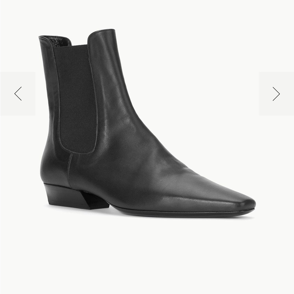 Staud Wally Chelsea ankle boot black leather